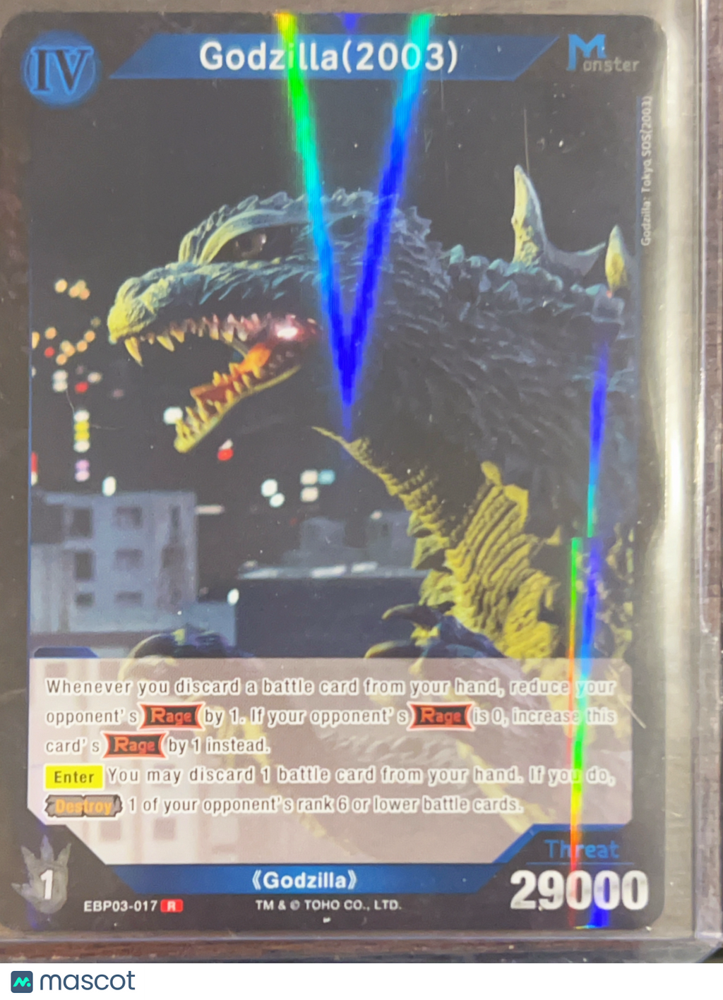 Godzilla Resonance of Rivals Godzilla(2003) Foil #EDP03-17 R