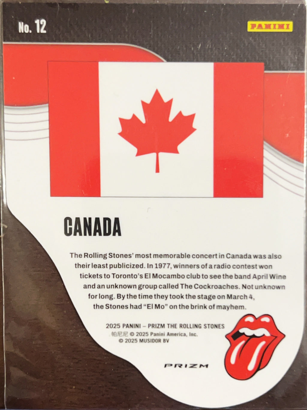 2025 Panini Prizm The Rolling Stones International Licks Die-cut #12