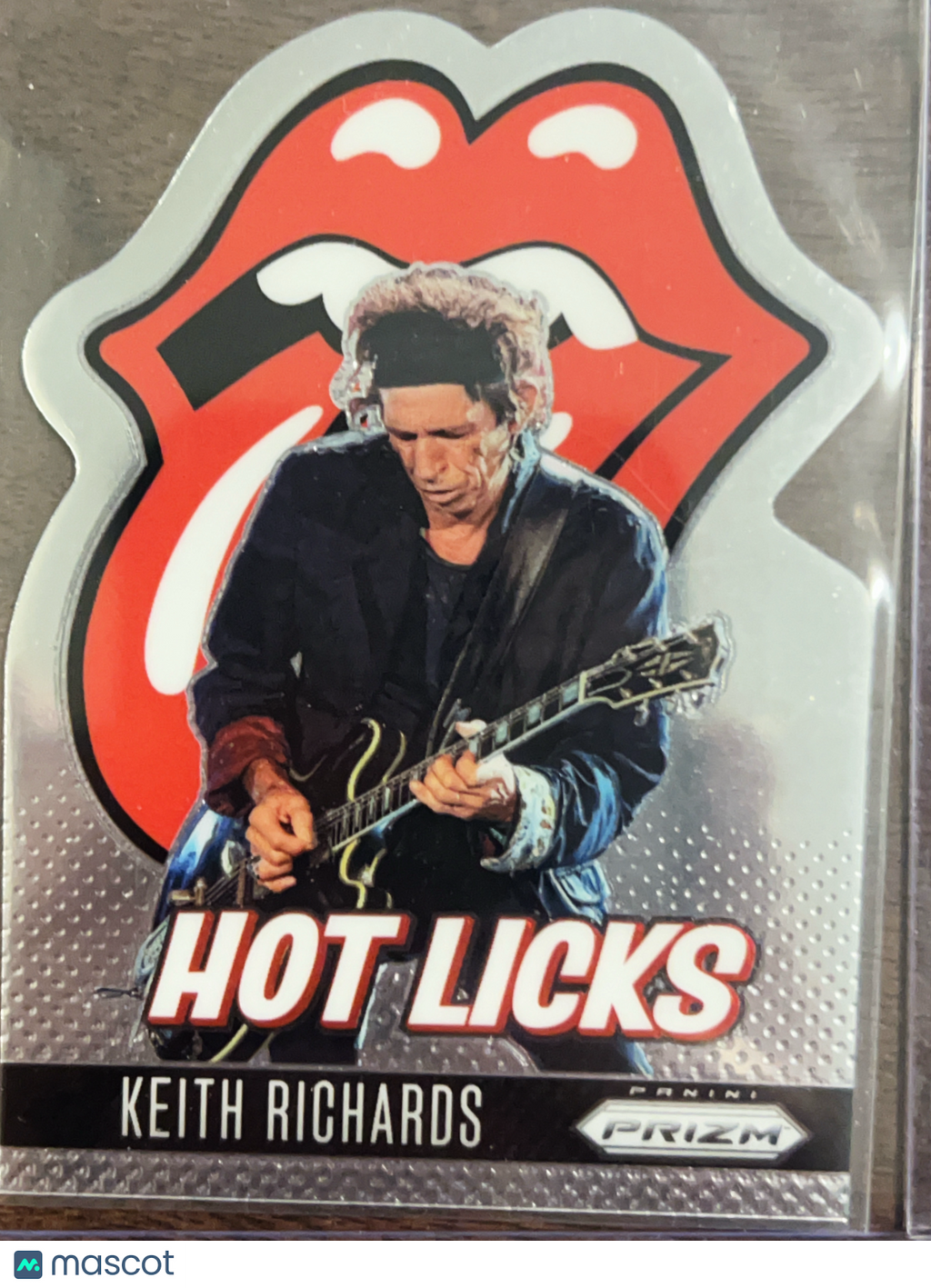 2025 Panini Prizm The Rolling Stones Hot Licks Keith Richards Die-cut #8