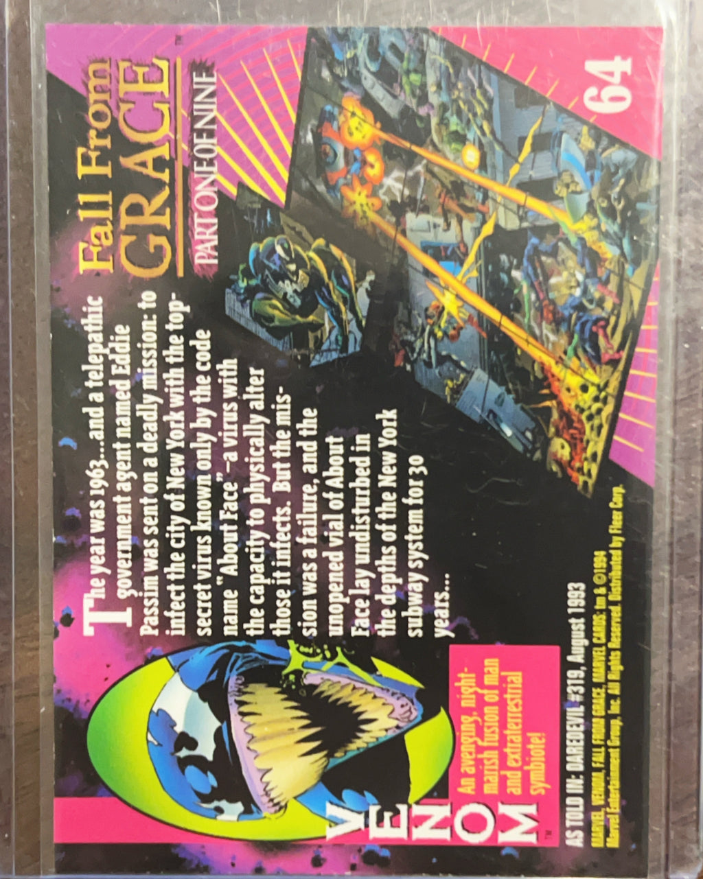 1994 Fleer Marvel Universe Fall From Grace #64