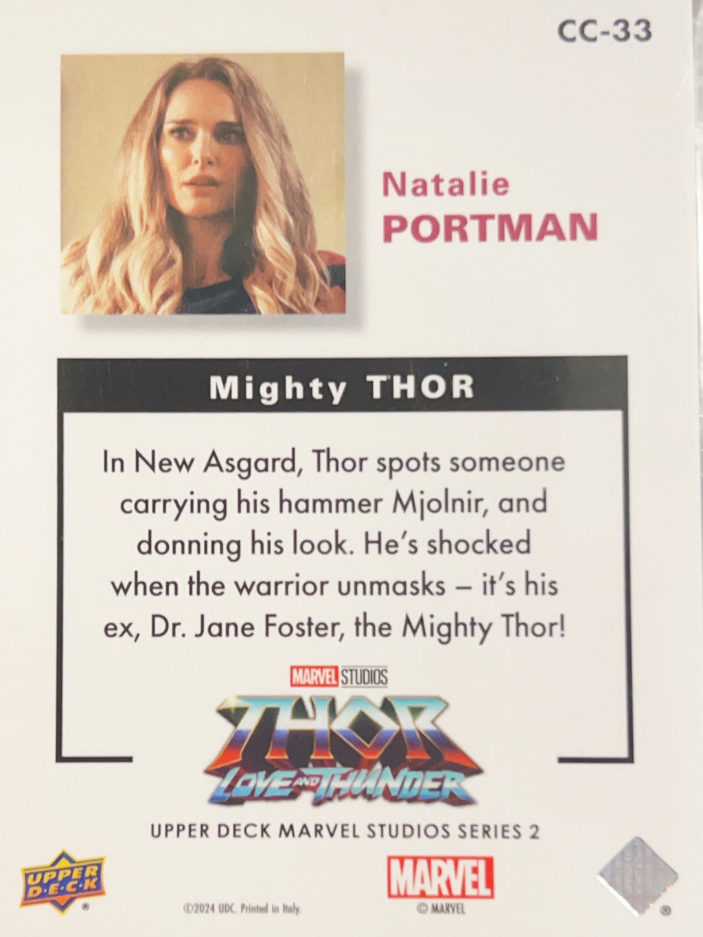 2024 Marvel Studios Series 2 Collector's Choice Natalie Portman  #CC-33