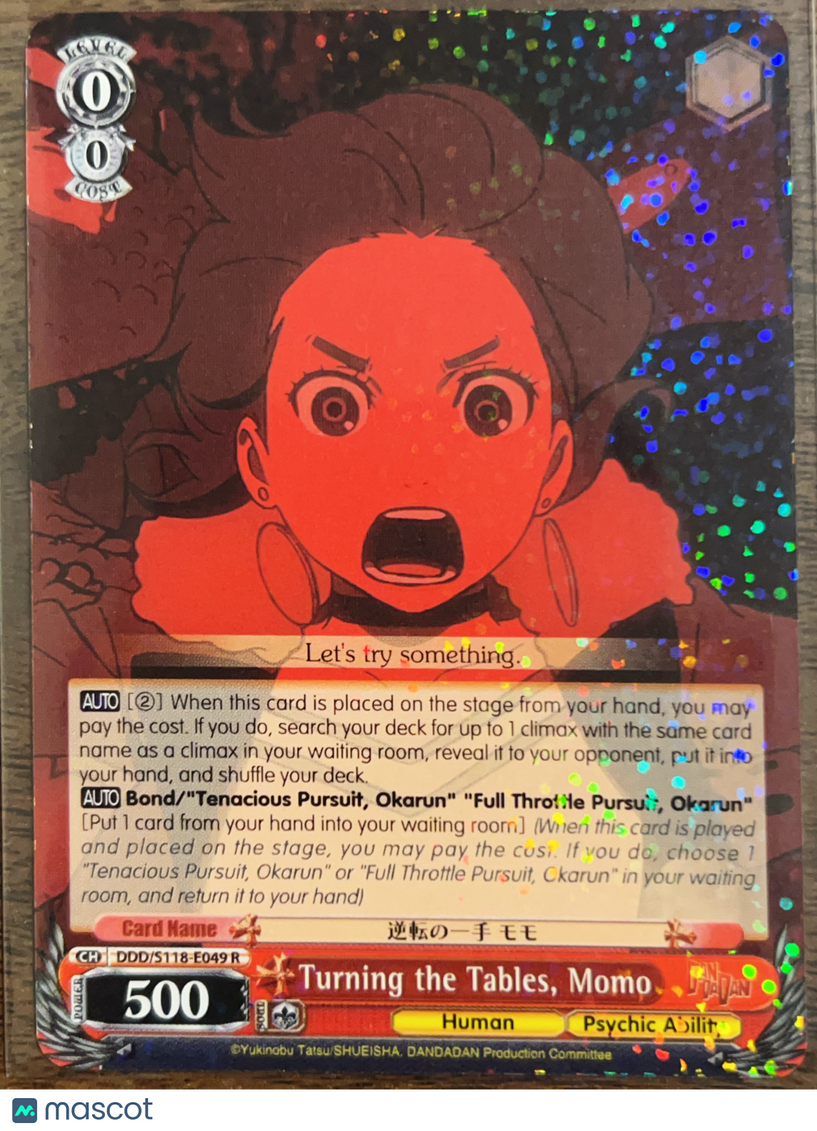 2024 Weiβ Schwarz Dandadan Momo Ayase Holo Rare