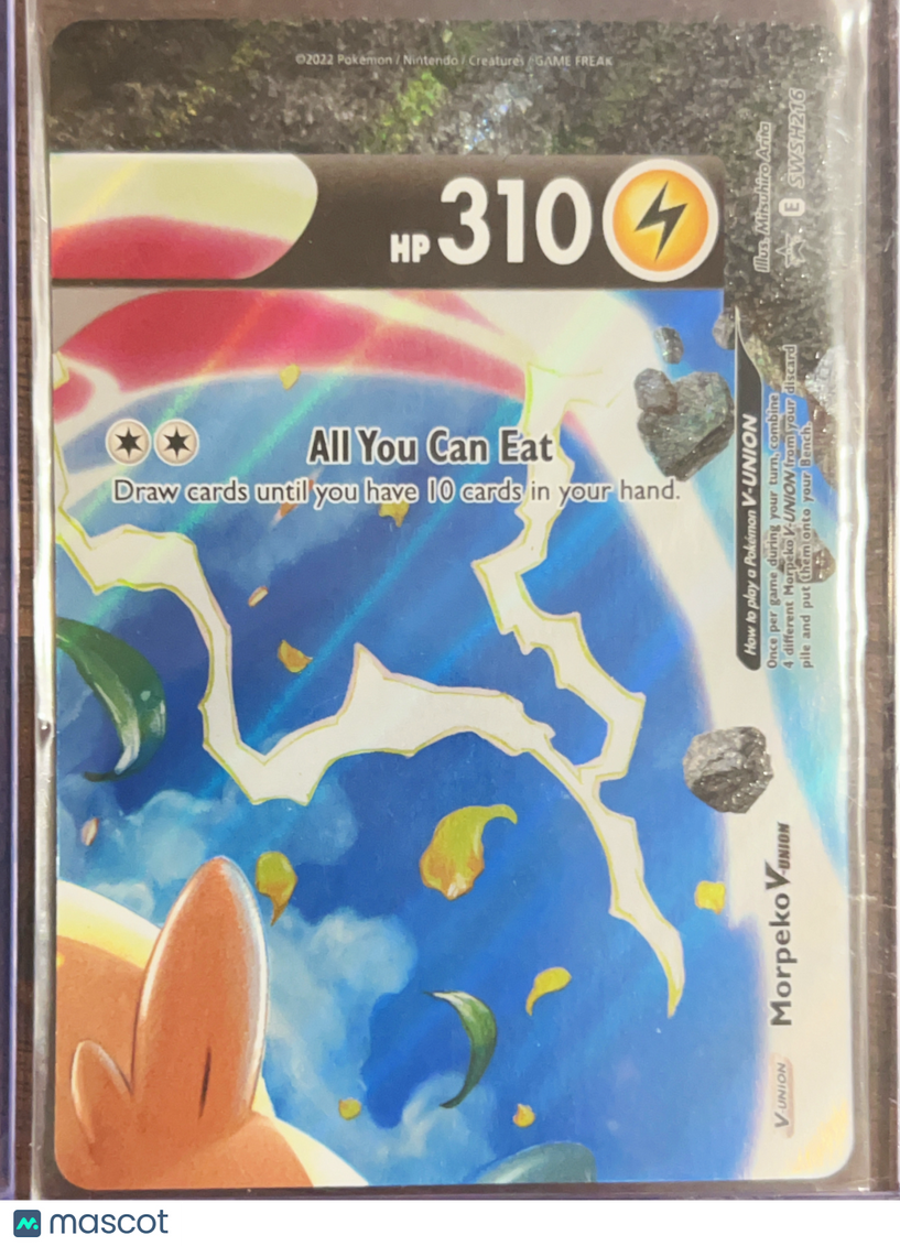 2022 Sword & Shield Morpeko V-Union Holo Black Star Promo FA #SWSH216
