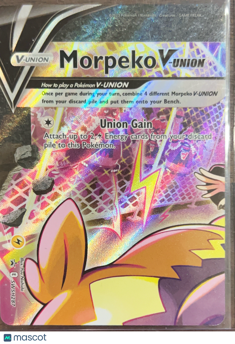 2023 Crown Zenith Morpeko V-Union Holo Black Star Promo #SWSH287
