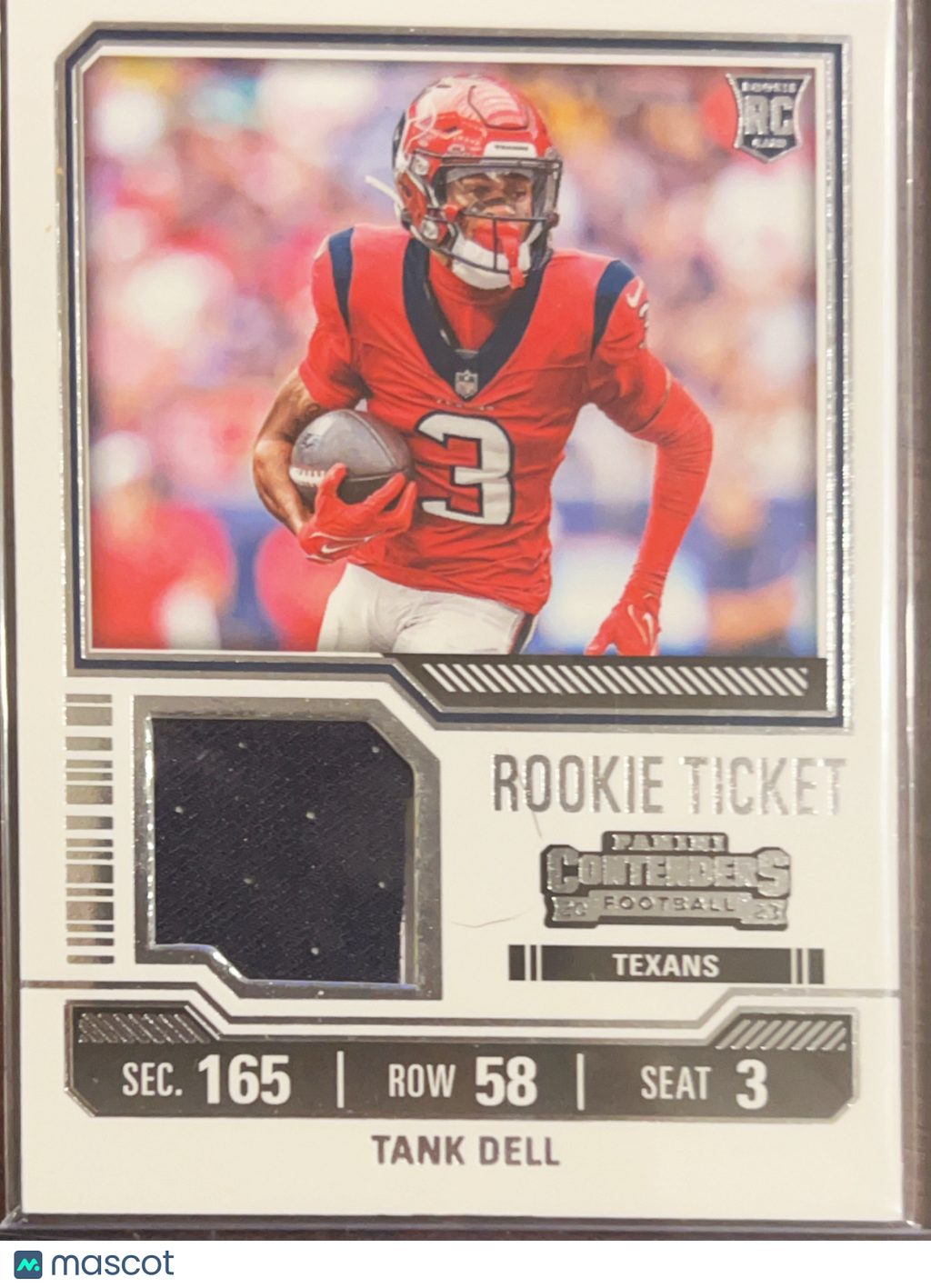 2023 Panini Contenders Football Tank Dell #TS26 Mem RC