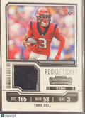2023 Panini Contenders Football Tank Dell #TS26 Mem RC