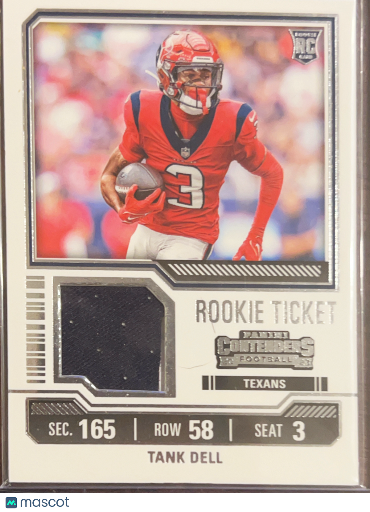 2023 Panini Contenders Football Tank Dell #TS26 Mem RC