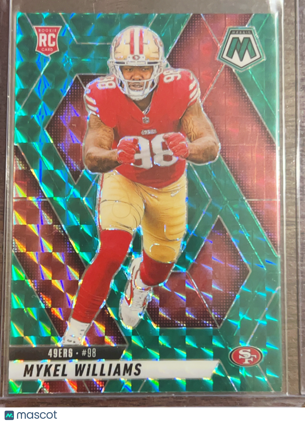 2025 Panini Mosaic Prizm Mykel Williams #307 Green RC