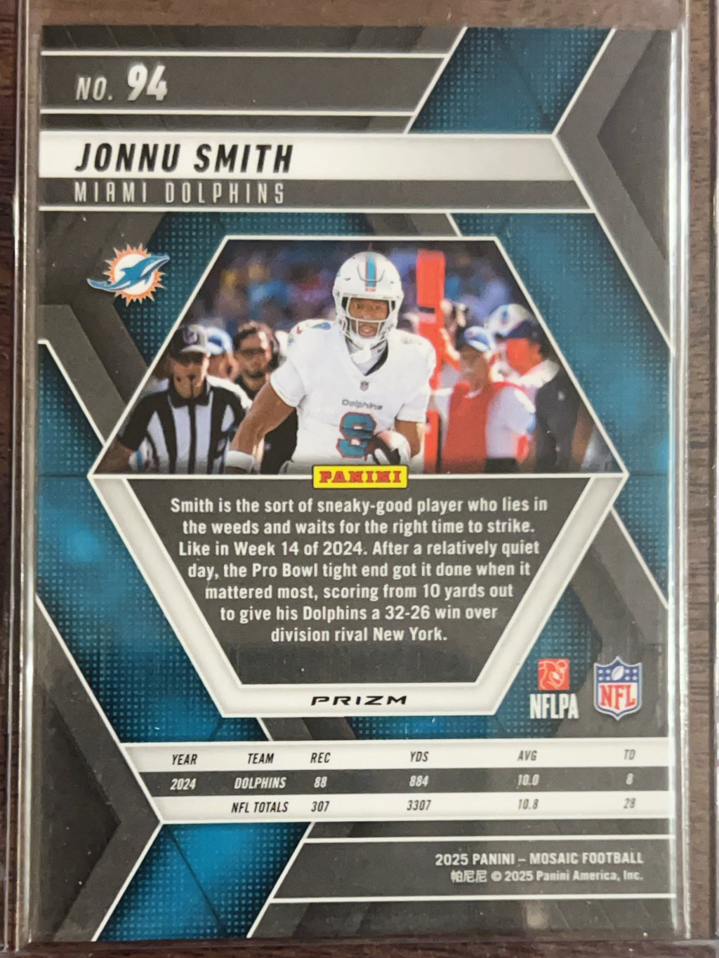 2025 Panini Prizm Mosaic Jonnu Smith #94 Green