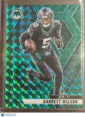 2023 Panini Prizm Mosaic Garrett Wilson #23 Green