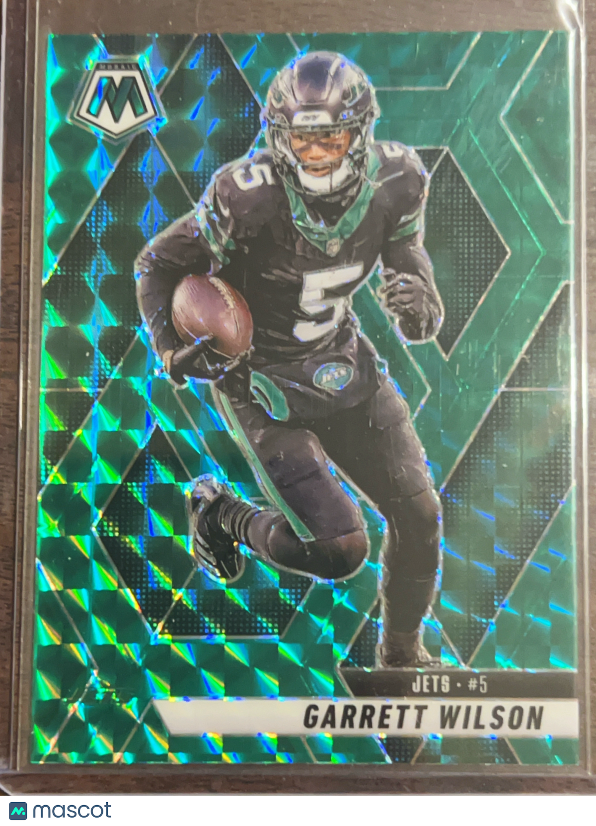 2023 Panini Prizm Mosaic Garrett Wilson #23 Green