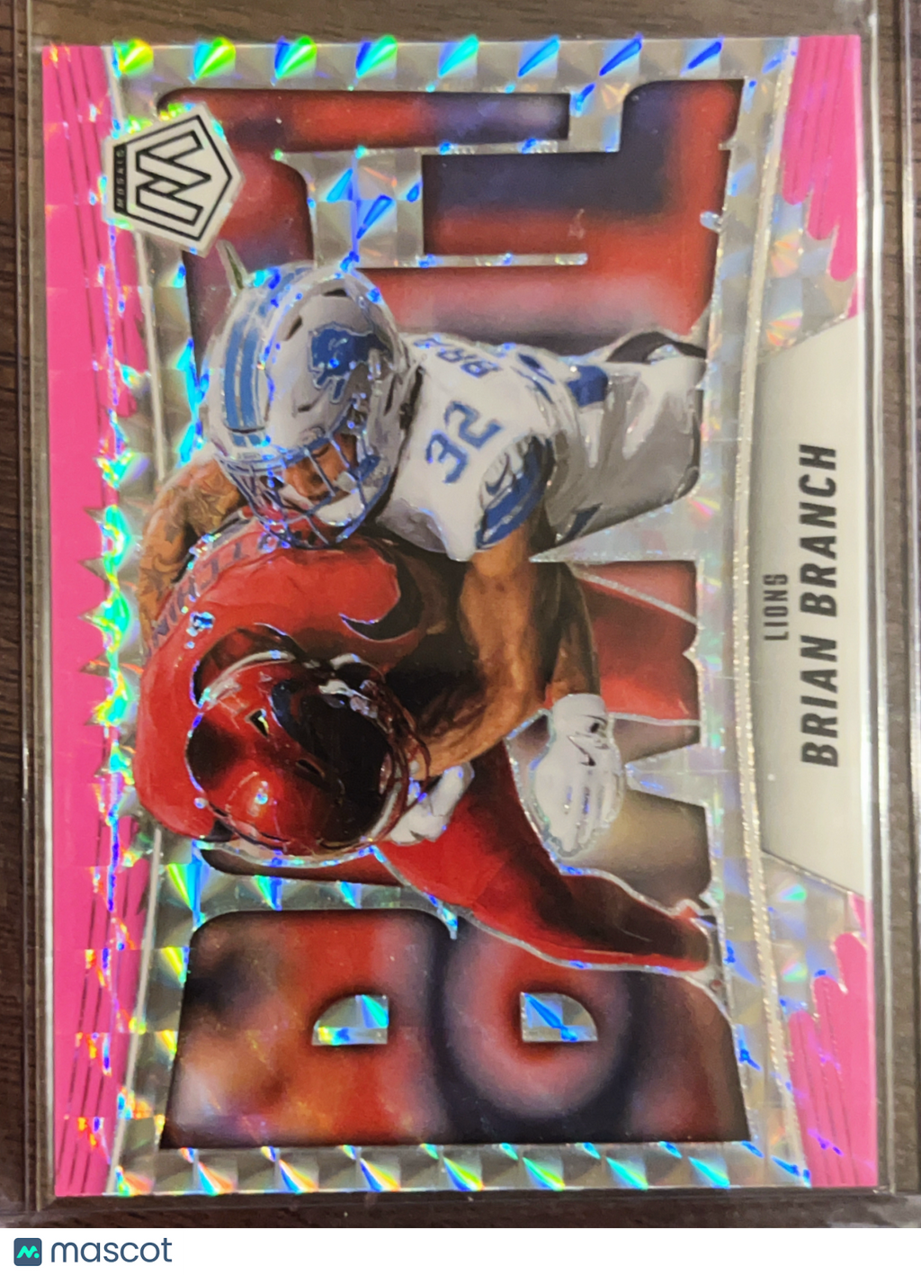 2025 Panini Mosaic Prizm Brian Branch #13 Pink Camo