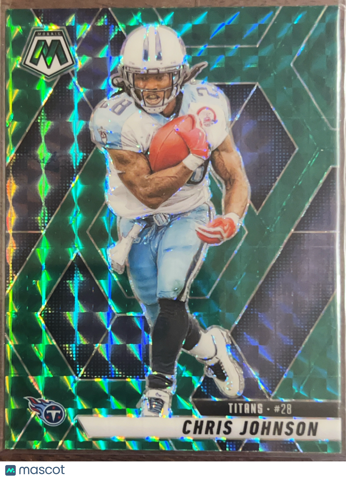 2025 Panini Mosaic Prizm Chris Johnson #224 Green