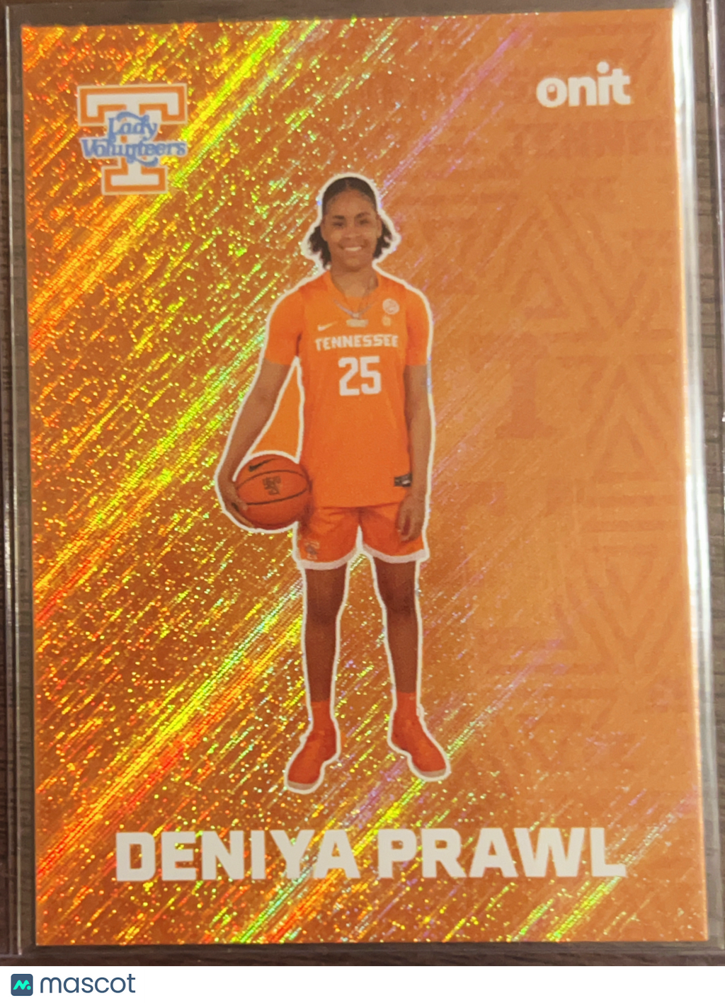 2025 ONIT Tennessee Lady Volunteers Deniya Prawl #F-7 Orange Sparkle
