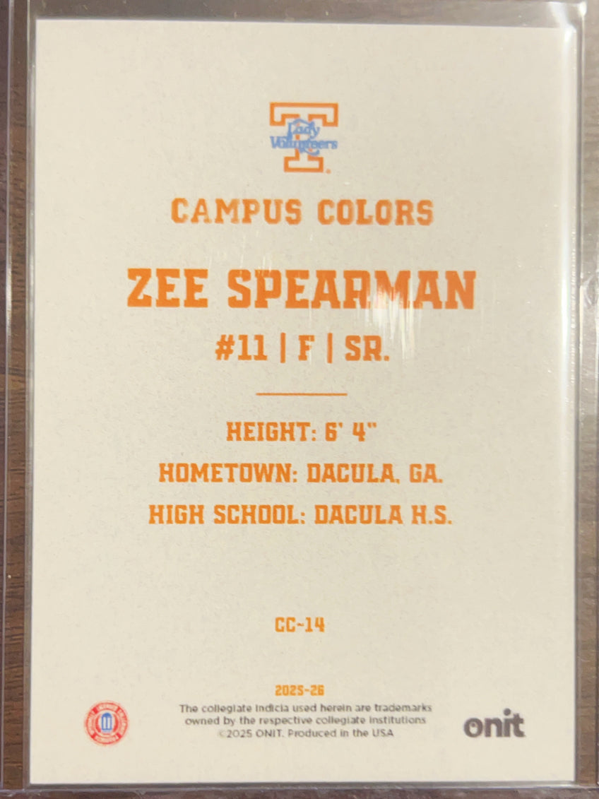 2025 ONIT Campus Colors Zee Spearman #CC-14 Holographic /50