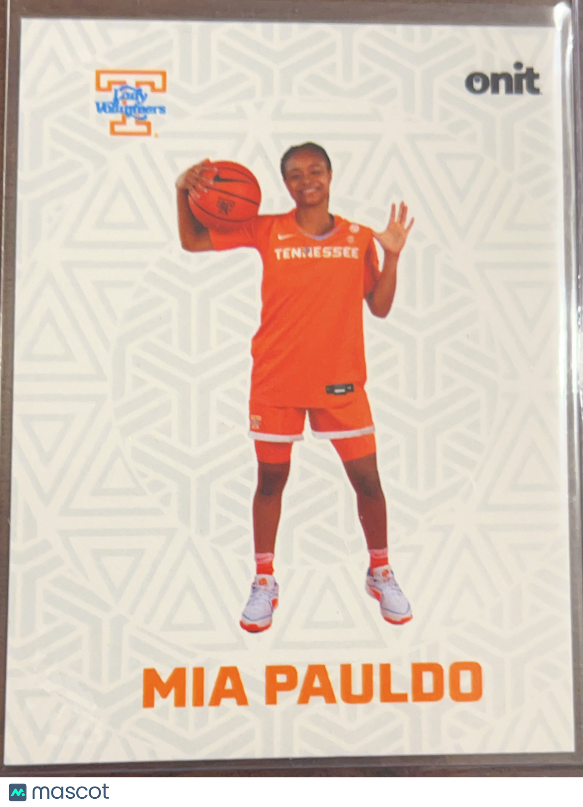 2025 ONIT Tennessee Lady Volunteers Mia Pauldo #F-12