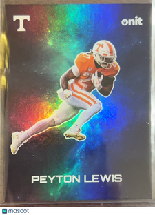 2025 Onit Tennessee Football Peyton Lewis #G-2 Galaxy