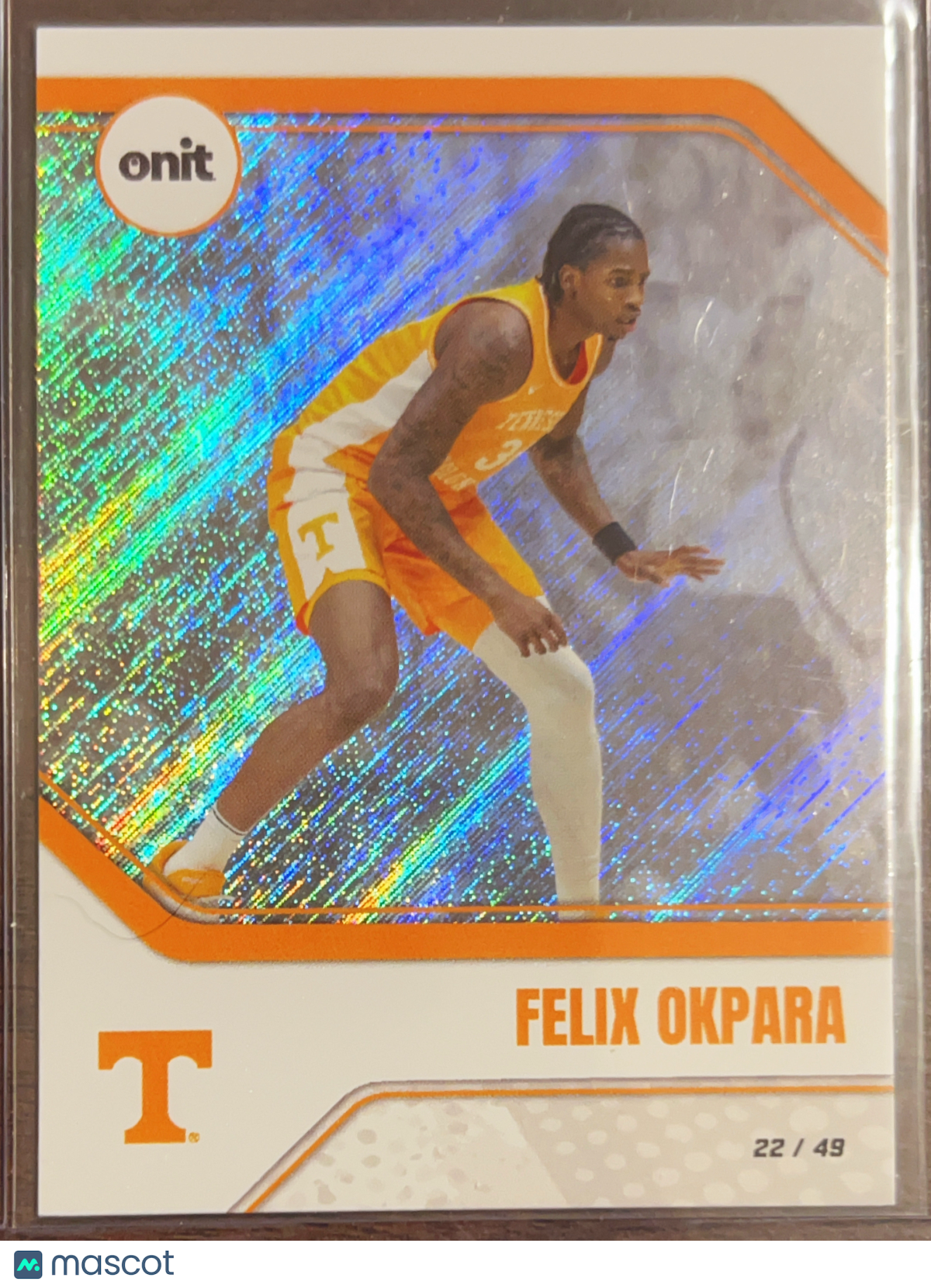 2025 ONIT Felix Okpara #B-8 Orange Sparkle /49