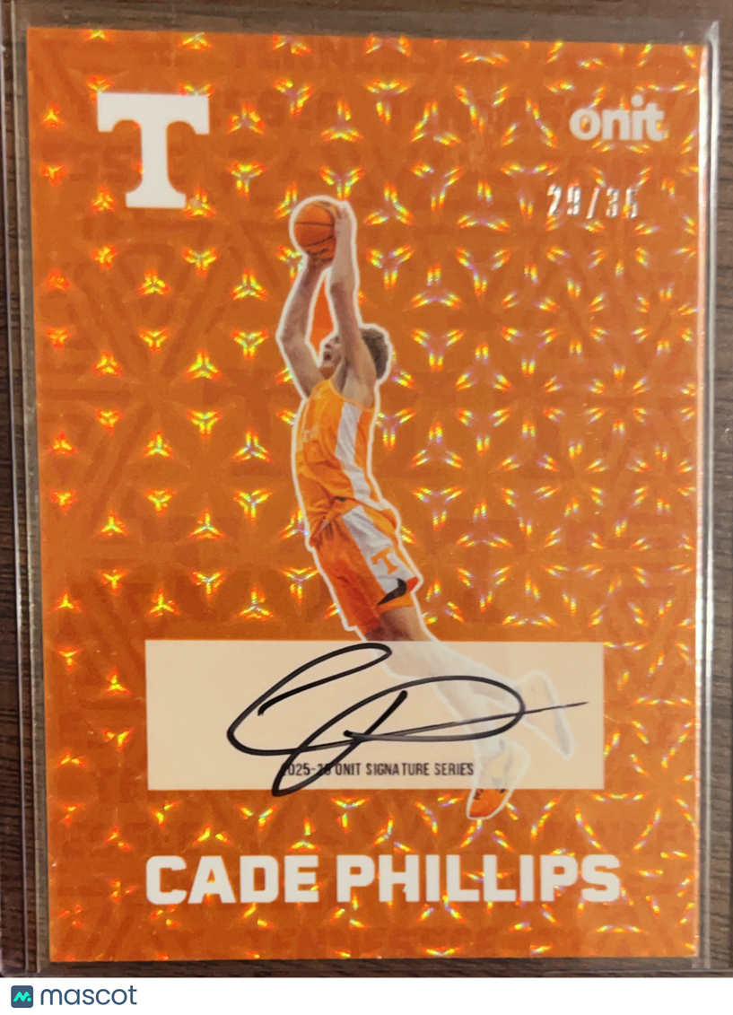 2025 ONIT Signature Series Cade Phillips #FS-3 Orange Prism /36