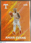 2025 ONIT Tennessee Basketball Amari Evans #F-2 Orange Shimmer