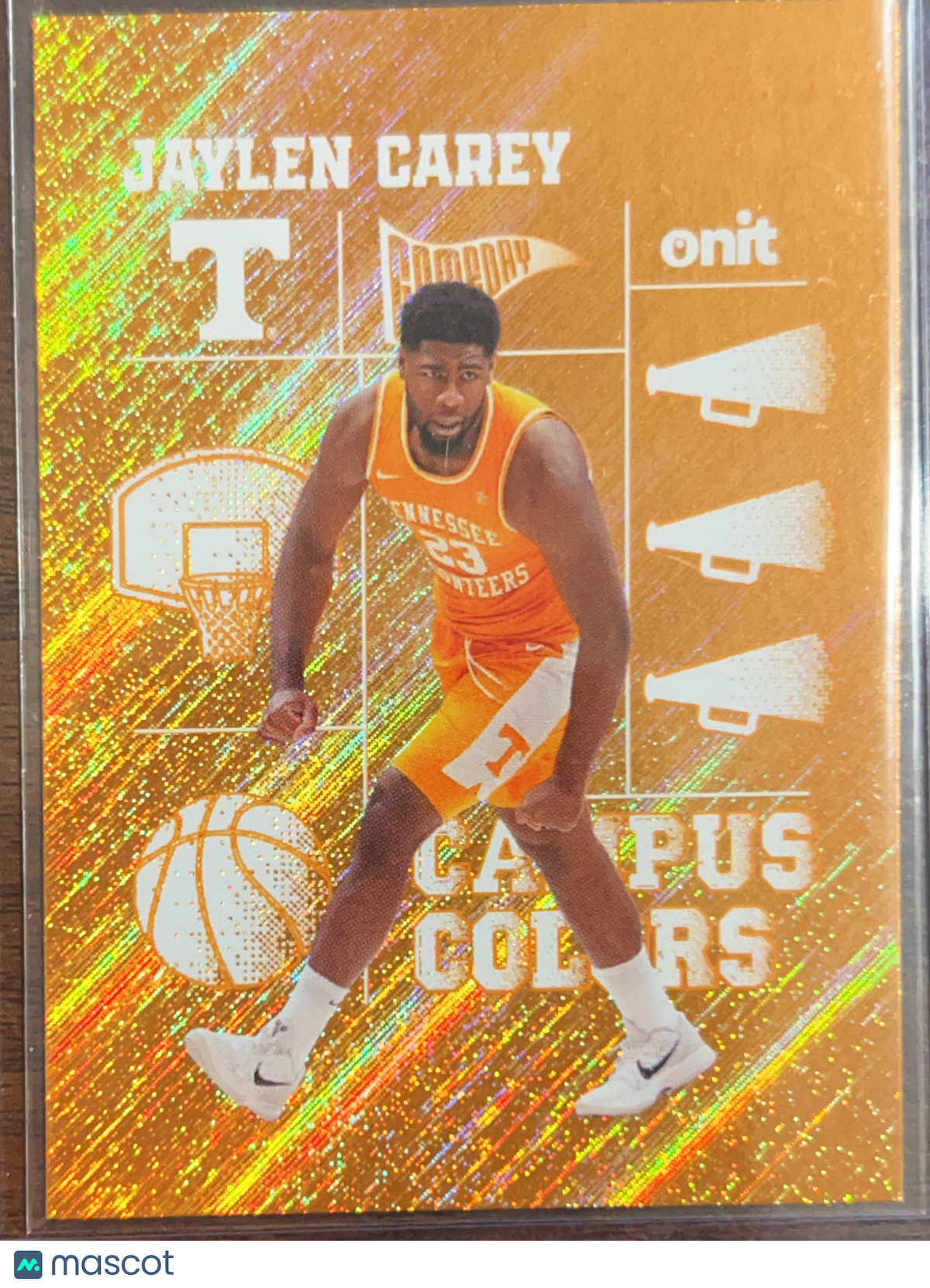 2025 ONIT Campus Colors Jaylen Carey #CC-6 Orange Shimmer