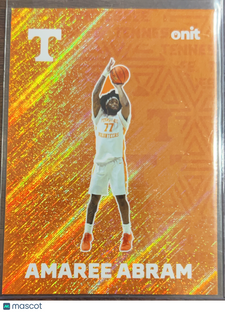 2025 ONIT Tennessee Basketball Amaree Abram #F-7 Orange Shimmer
