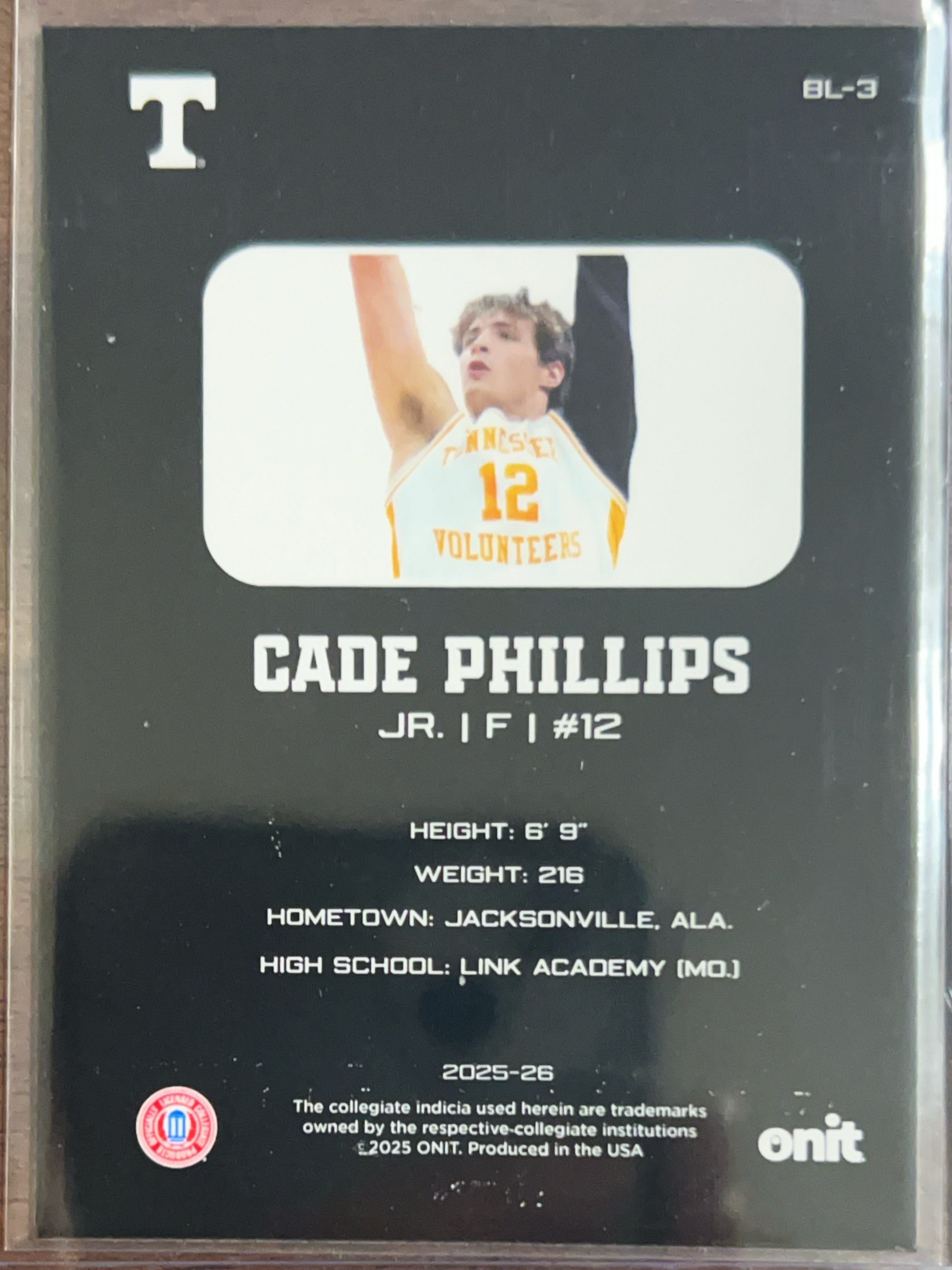 2025 ONIT Athlete Blackout Edition Cade Phillips #BL-3