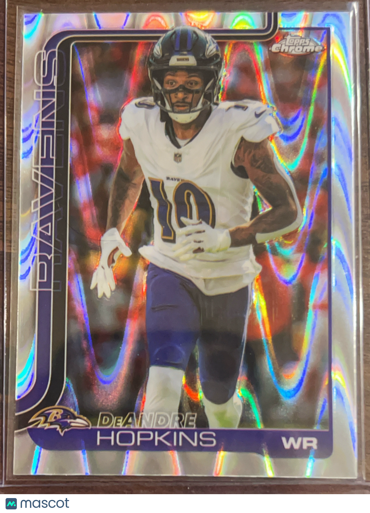 2025 Topps Chrome DeAndre Hopkins #20 Silver Wave Refractor