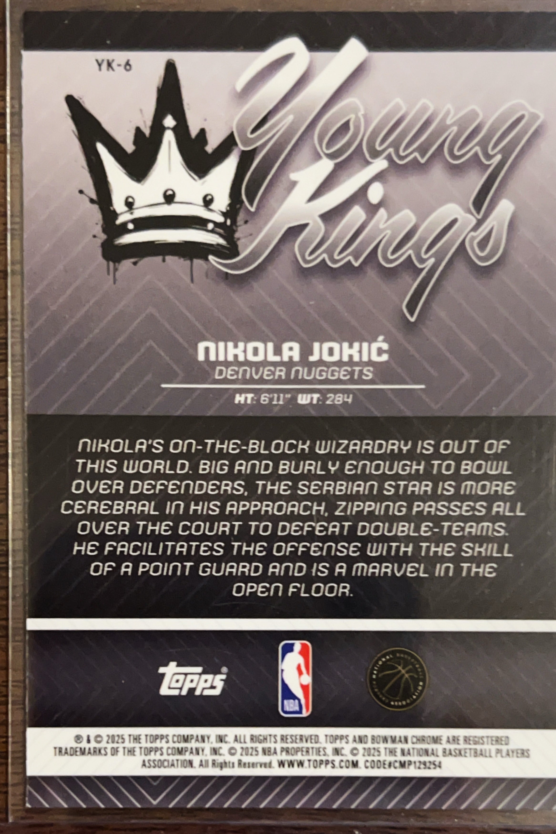 2025 Topps Bowman Chrome Young Kings Nikola Jokić #YK-6