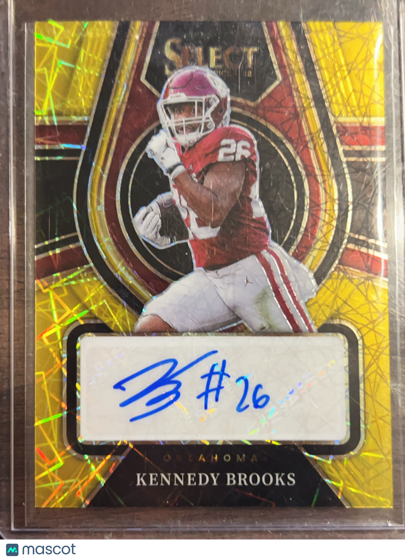 2022 Panini Select Draft Picks Prizm Kennedy Brooks #RS-KBR Yellow Scope