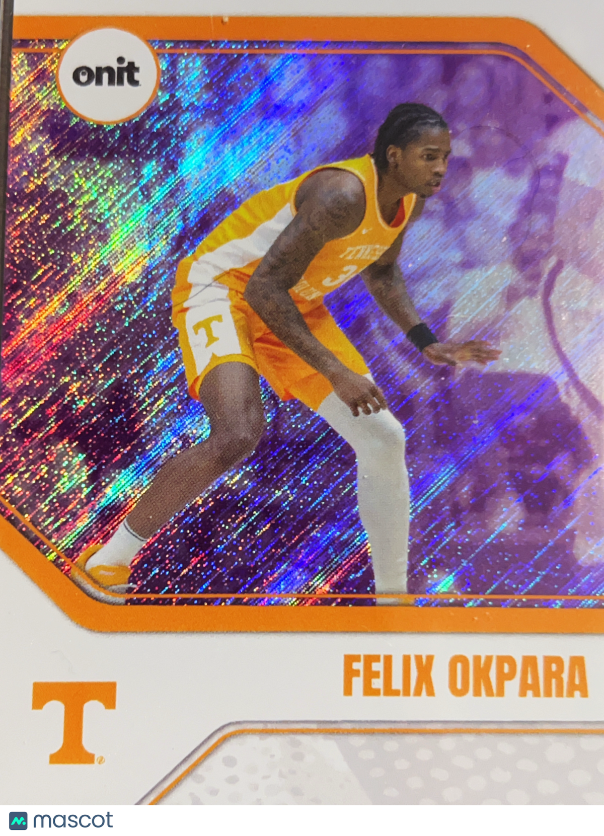 2025 ONIT Tennessee Volunteers Felix Okpara #B-8 Purple Shimmer