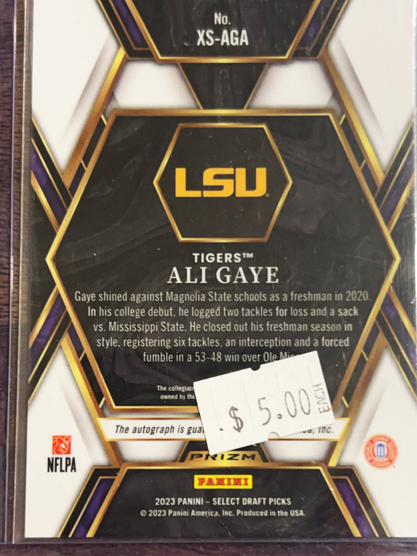 2023 Panini Select Draft Picks Prizm Ali Gaye #XS-AGA X-Factor RC