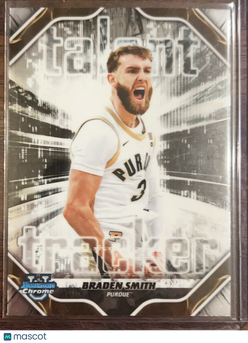 2025 Bowman Chrome University Talent Tracker Braden Smith #TT-22