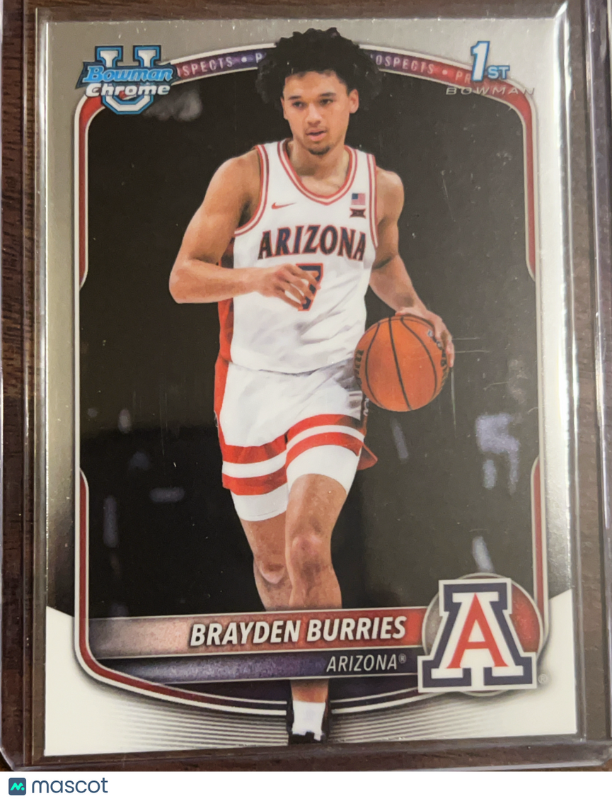 2025 Bowman Chrome University Brayden Burries #BCP-51 1st Bowman