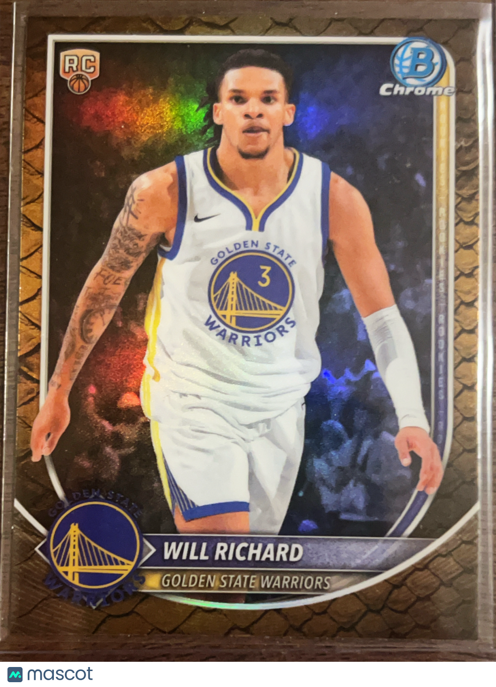 2025 Topps Bowman Chrome Will Richard #BCV-52 Reptilian RC