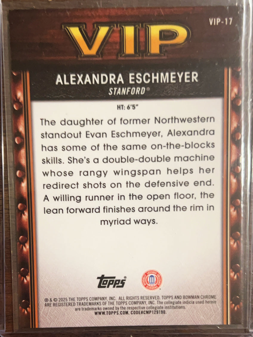 2025 Bowman Chrome U Very Important Prospects Alexandra Eschmeyer #VIP-17