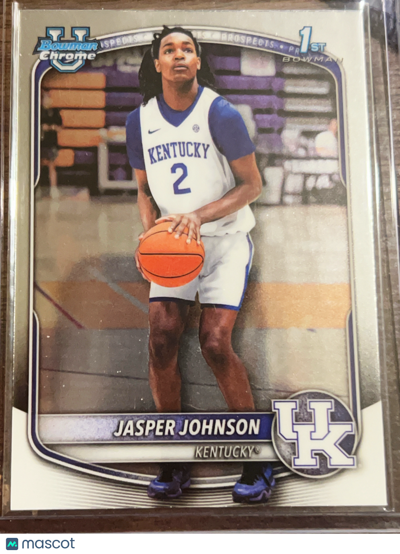 2025 Bowman Chrome University Jasper Johnson #BCP-6