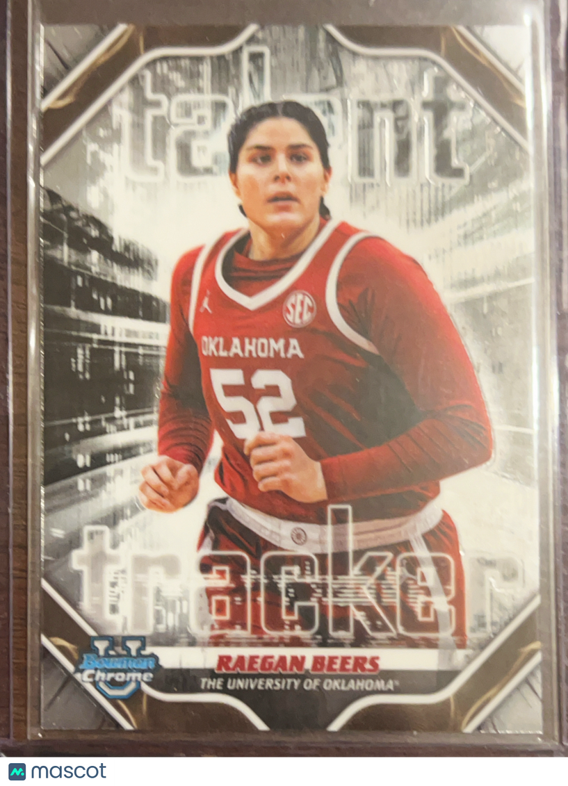 2025 Topps Bowman Chrome University Talent Tracker Raegan Beers #TT-7