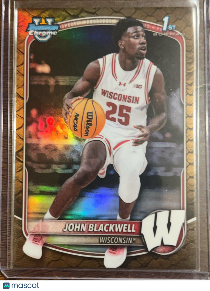 2025 Bowman Chrome U John Blackwell #BCP-78 Reptialian Refractor 1st Bowman