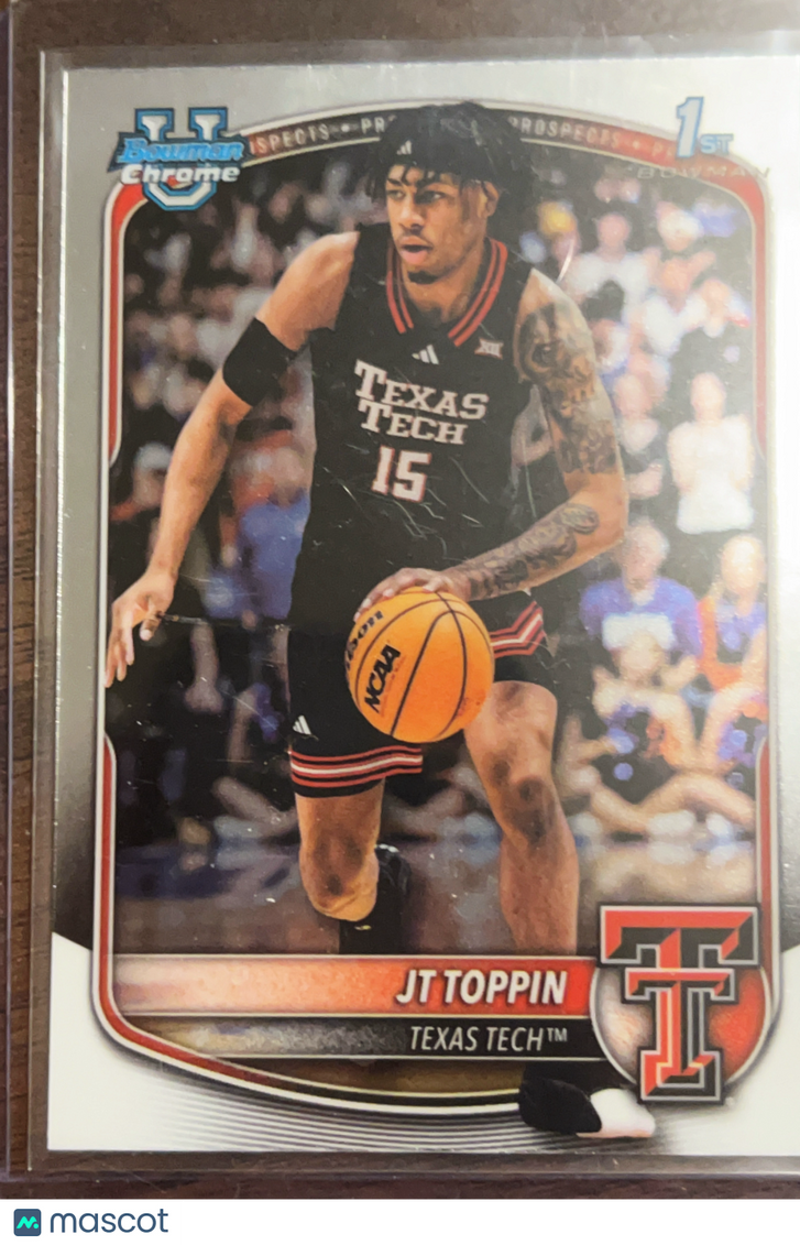 2025 Bowman Chrome University JT Toppin #BCP-93 1st Bowman