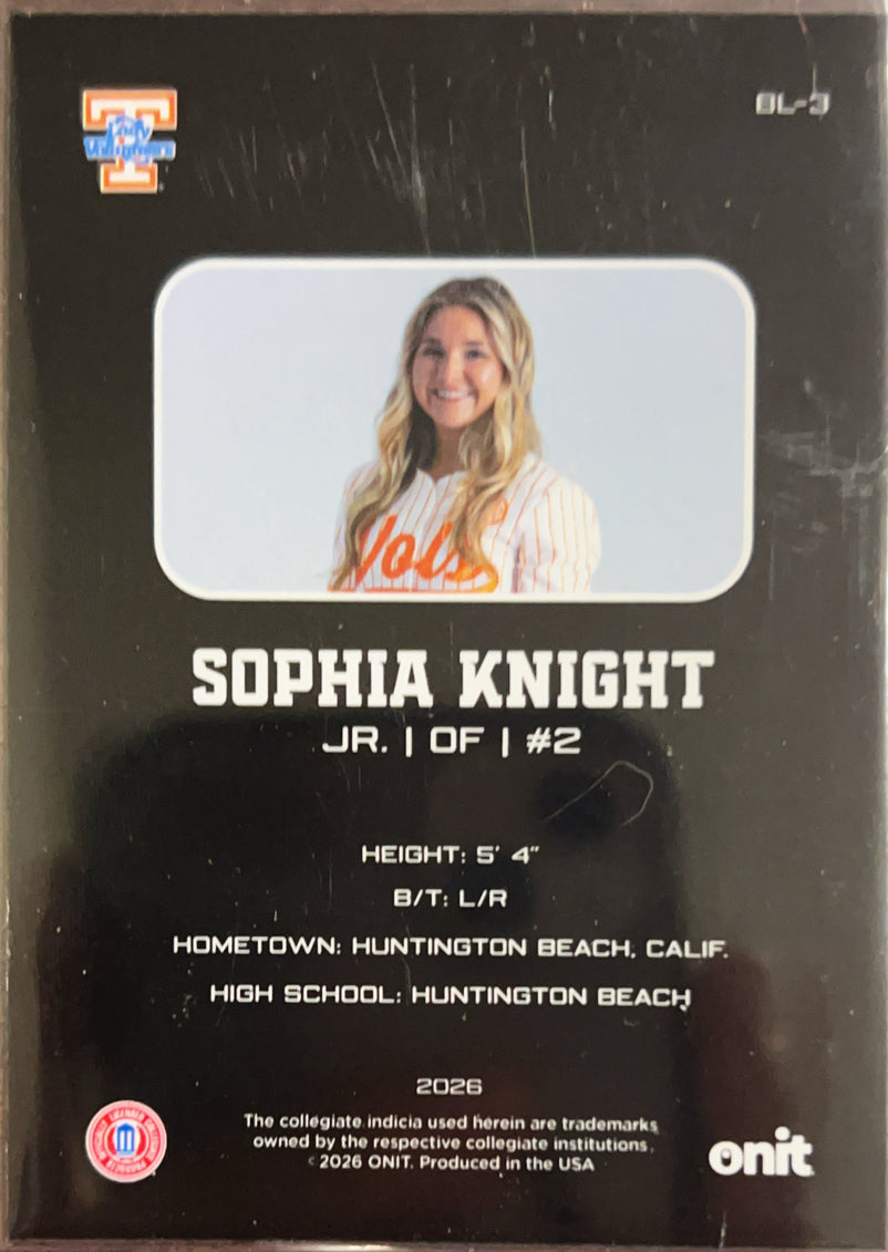 2026 ONIT Blackout Edition Sophia Knight #BL-3