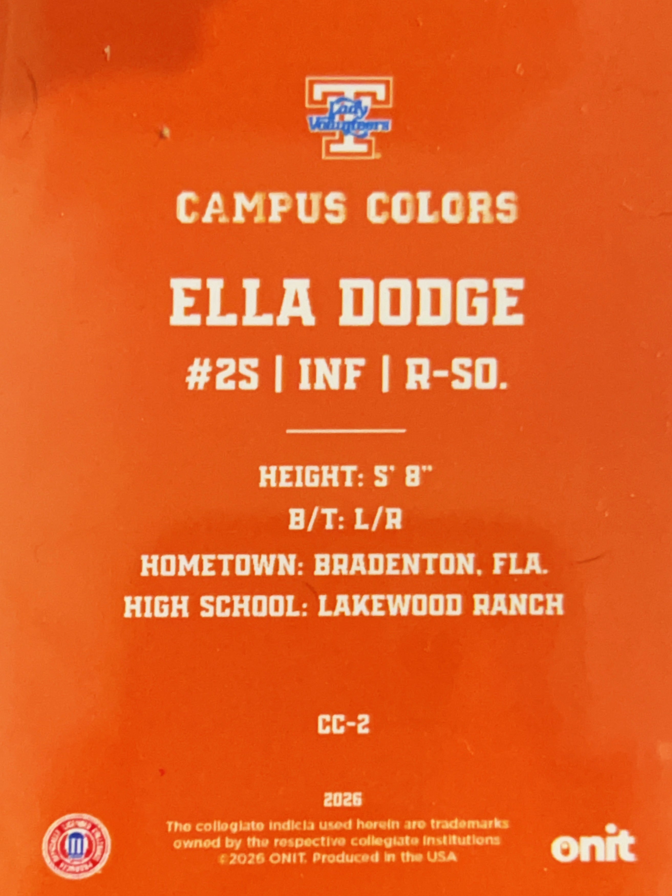 2026 ONIT Campus Colors Ella Dodge #CC-2