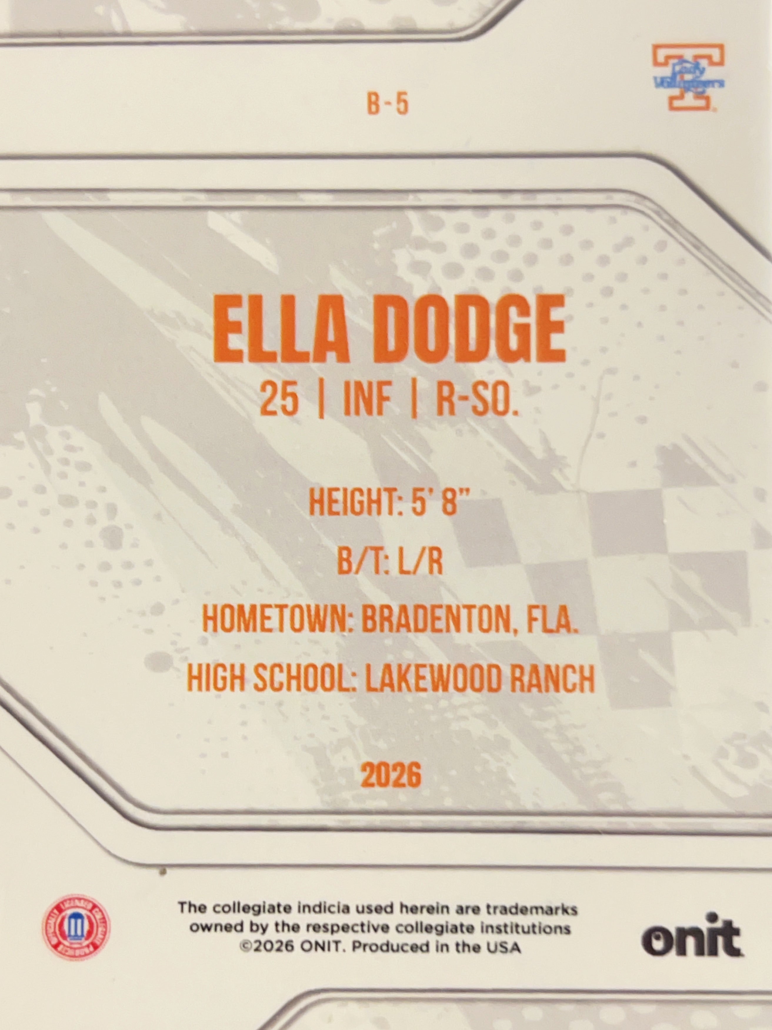 2026 ONIT Ella Dodge #B-5