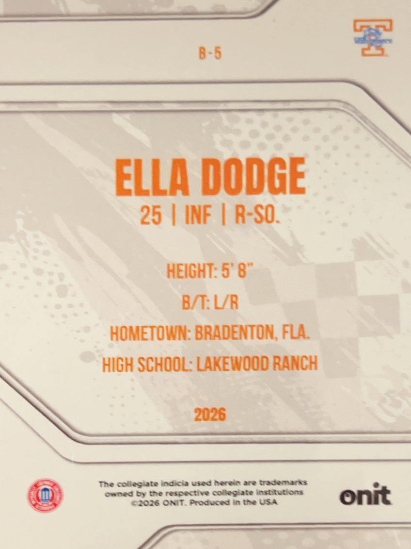 2026 ONIT Ella Dodge #B-5 Silver Foil /49