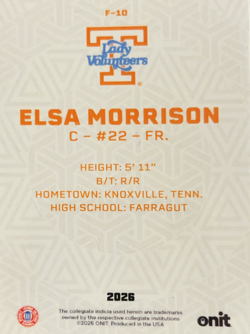2026 ONIT Elsa Morrison #F-10 Shattered Ice /30