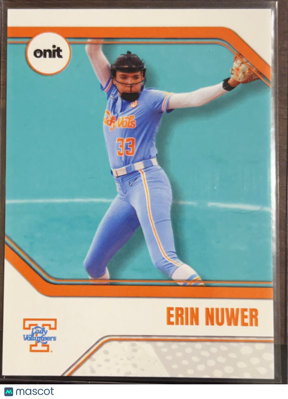 2026 ONIT Tennessee Lady Vols Softball Erin Nuwer #B-8