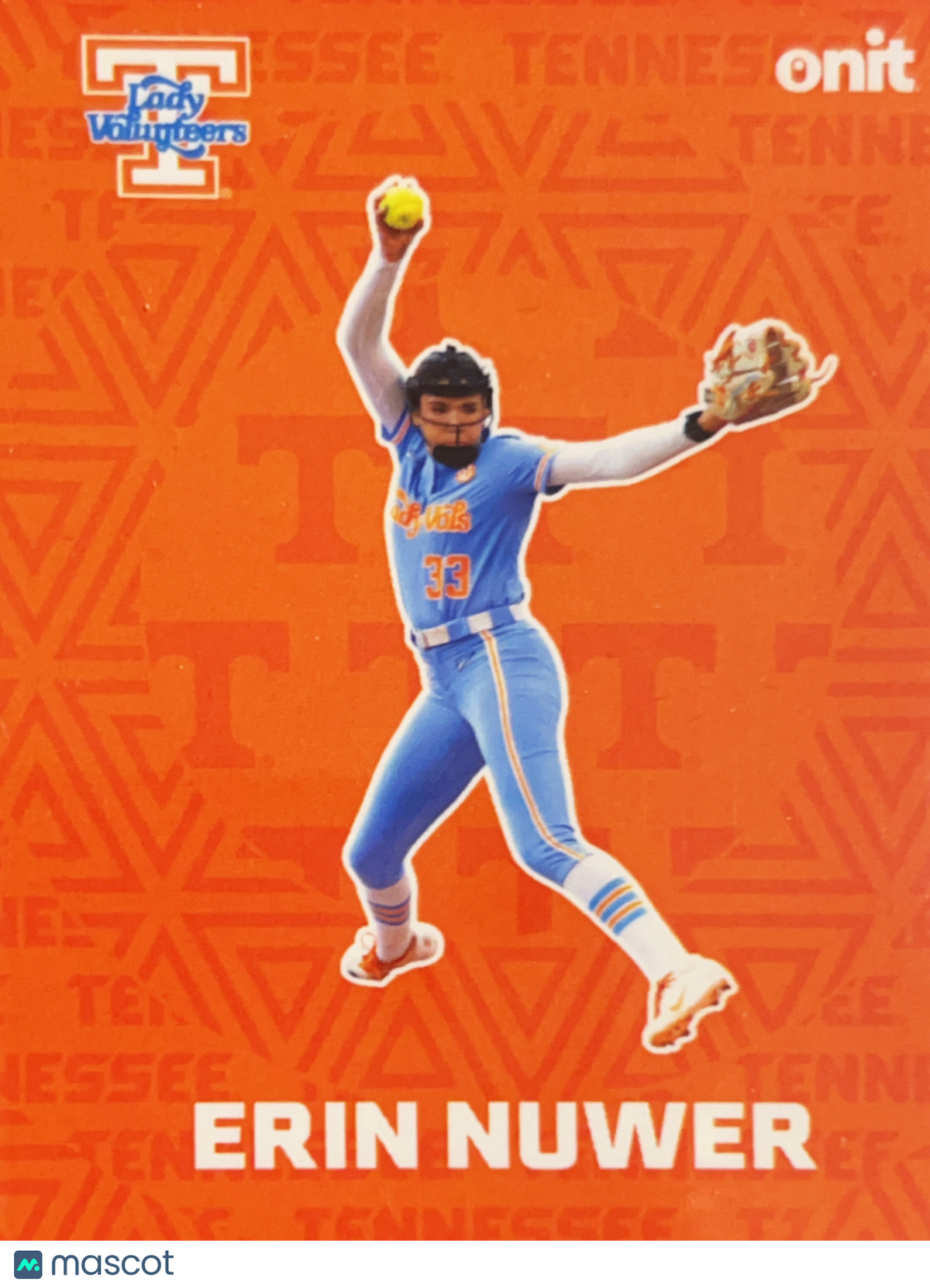 2026 ONIT Tennessee Lady Volunteers Erin Nuwer #F-4