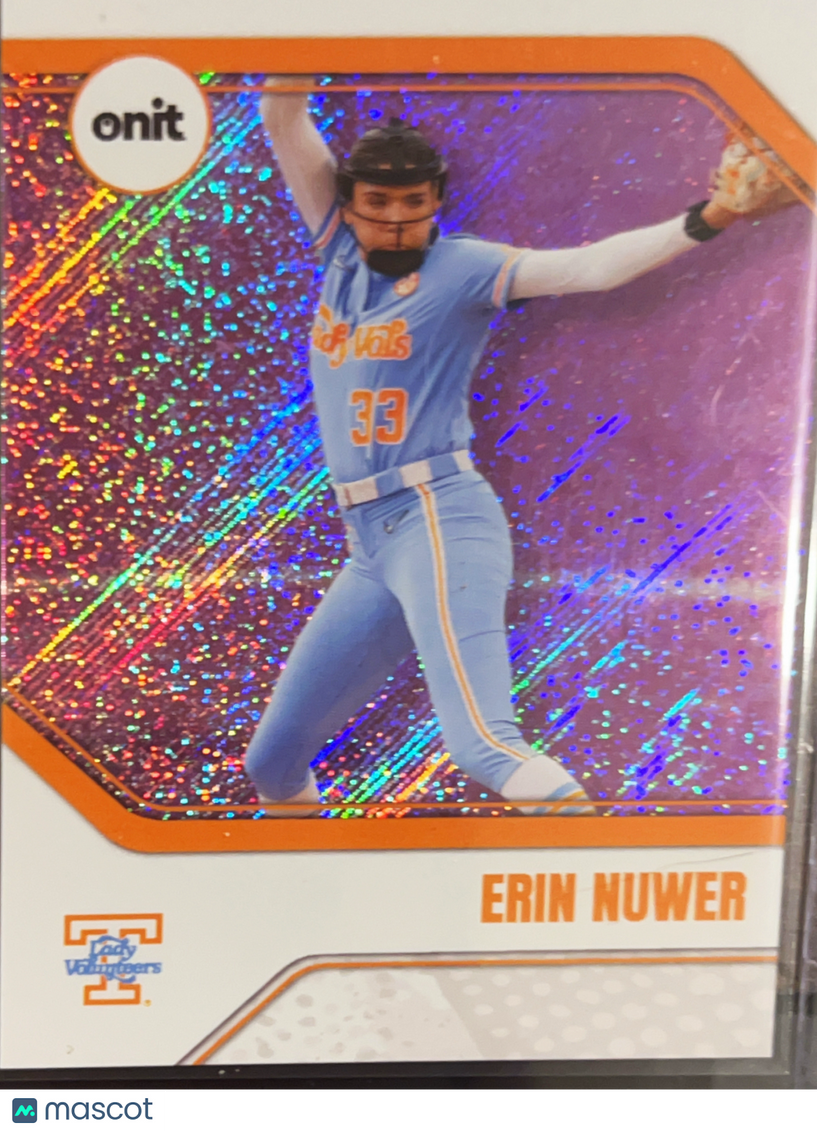 2026 ONIT Tennessee Lady Volunteers Erin Nuwer #B-8 Purple Sparkle