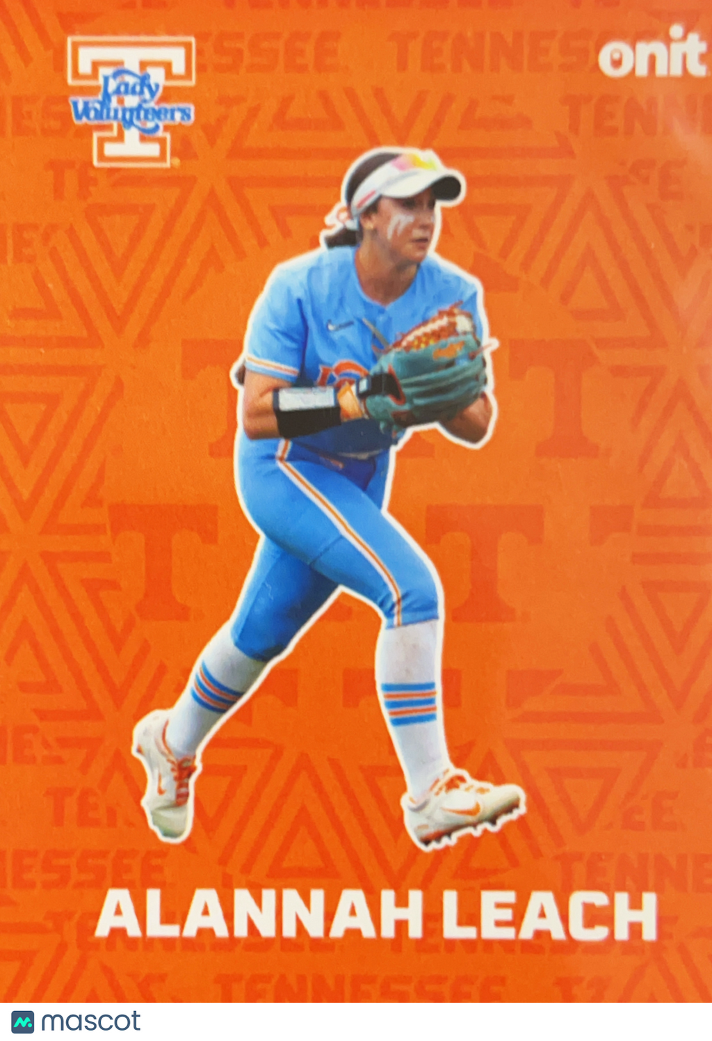2026 ONIT Tennessee Lady Volunteers Softball Alannah Leach #F-1