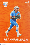 2026 ONIT Tennessee Lady Volunteers Softball Alannah Leach #F-1